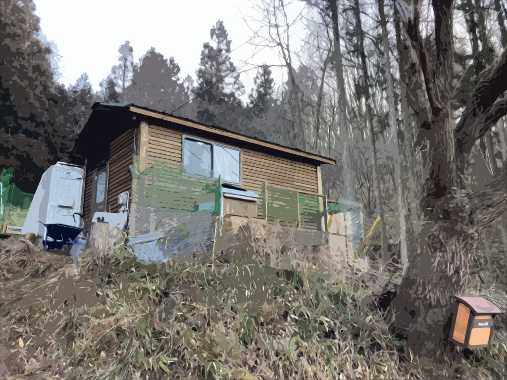 遊々山小屋ライフ 屋内シンクの引き込み工事